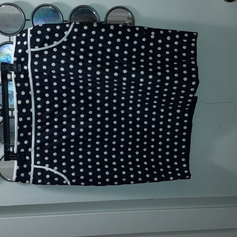 🌺ELOQUII NAVY POLKA DOT Skirt